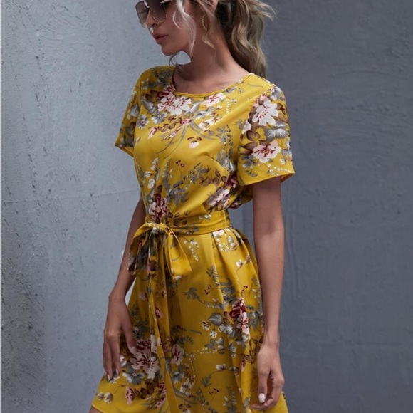 Leopard Print Ruffle Sleeve Dress - Picture 4 of 16